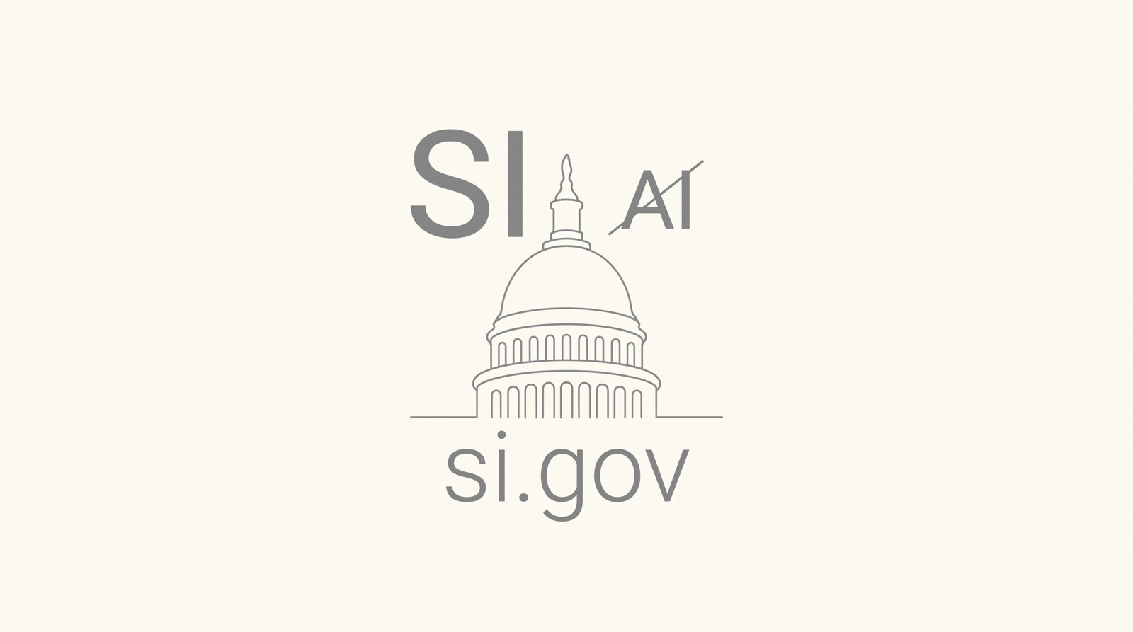 Купол Капитолия, над ним надпись SI вместо AI