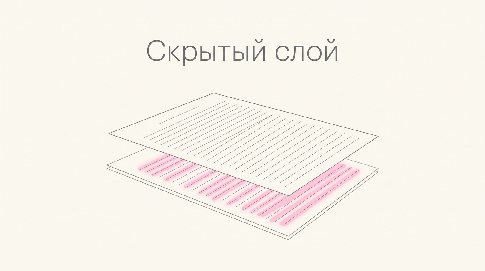 Страница справки, под которой просвечивает скрытый слой с записками