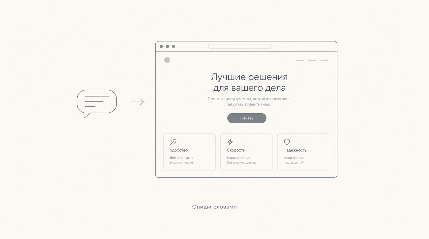 Как сделать сайт нейросетью