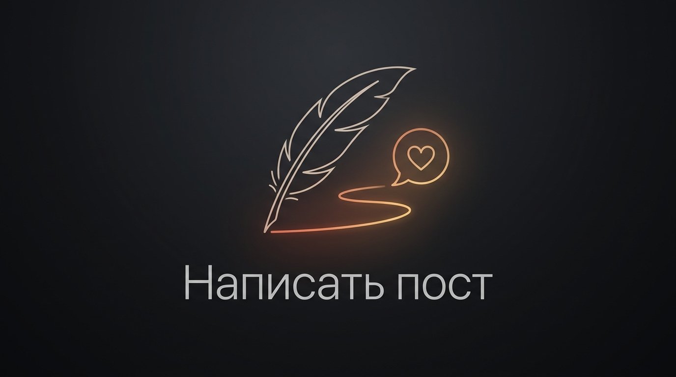Написать пост нейросетью