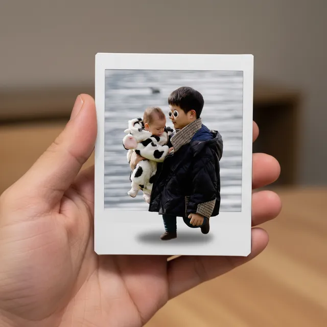 3D-эффект выхода из Polaroid