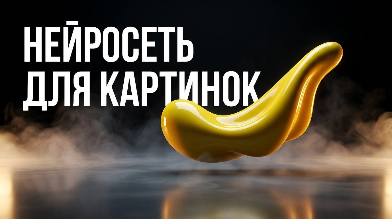 Картинка с русским текстом в кадре, сгенерированная Nano Banana Pro
